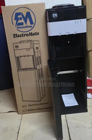 Electromate Top Load 3 Taps Hot Normal And Cold Dispenser White Black,