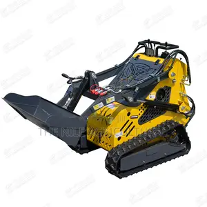 Mini Skid Steer Loader, Front-end Loader With Attachments