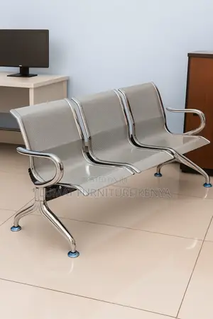 3-Seater Metal Waiting Bench