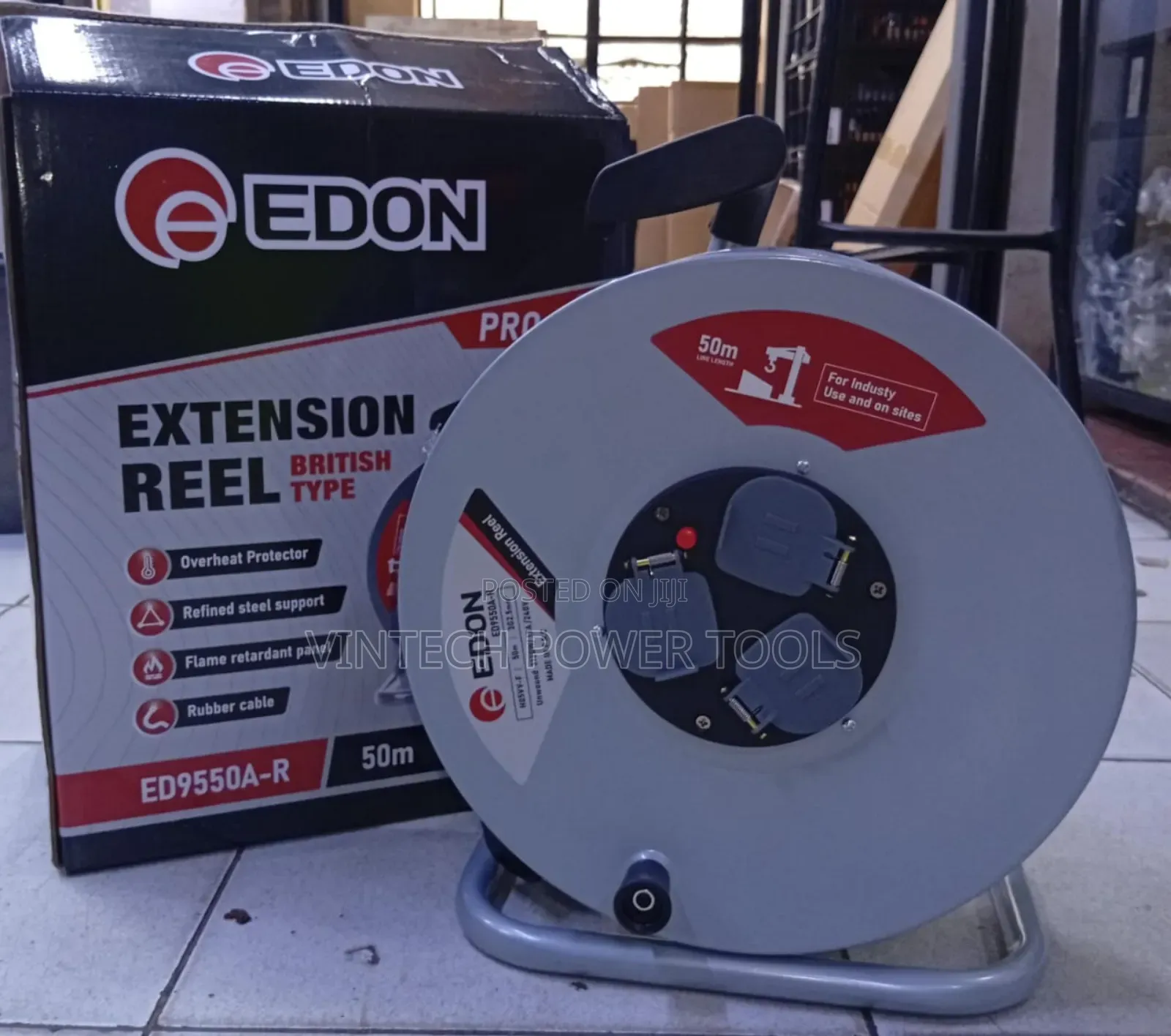 Extension Cable/Edon Cable Reel 50 M 2.5 Mm