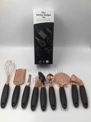 *High Quality 7pcs Kitchen Gadget Set With Copper Plated