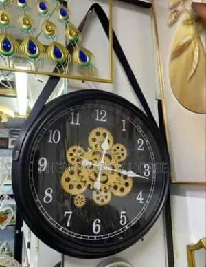 Rotating Moving Gear Wall Clock Available