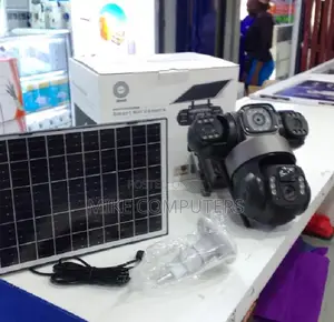 PTZ V380 Triple Lens Solar Camera With 4g Outdoor Wireless CCTV