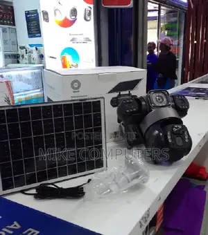 Waterproof 3lens Camera Solar PTZ CCTV 4g Wireless V380 Camera