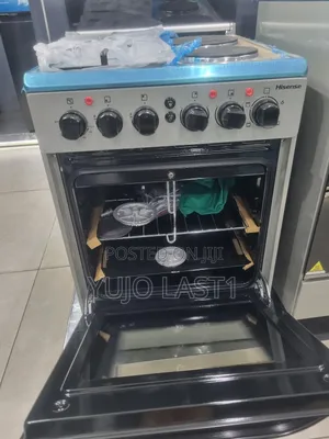 Hisense Standing Cooker Hf522gees 50x60cm 2 Gas 2 Electric Burners