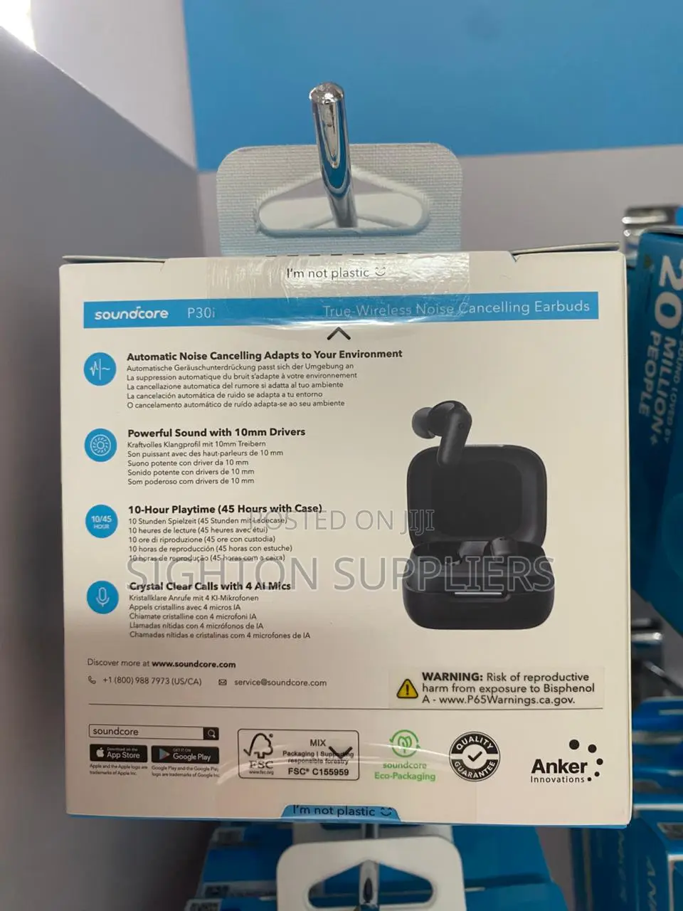 Anker Soundcore P30i True Wireless Noise-Canceling Earbuds
