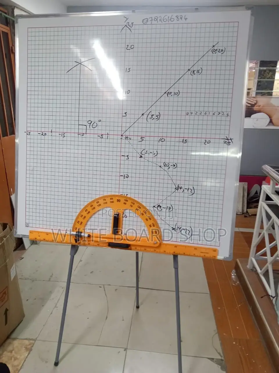 Free Standing Graphical Board 4 Square Feet for Teaching