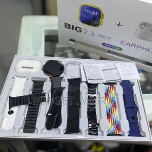 7strap 10-1 Set–Bt Calling Smartwatch With Amoled Displayi20 Ultra Max