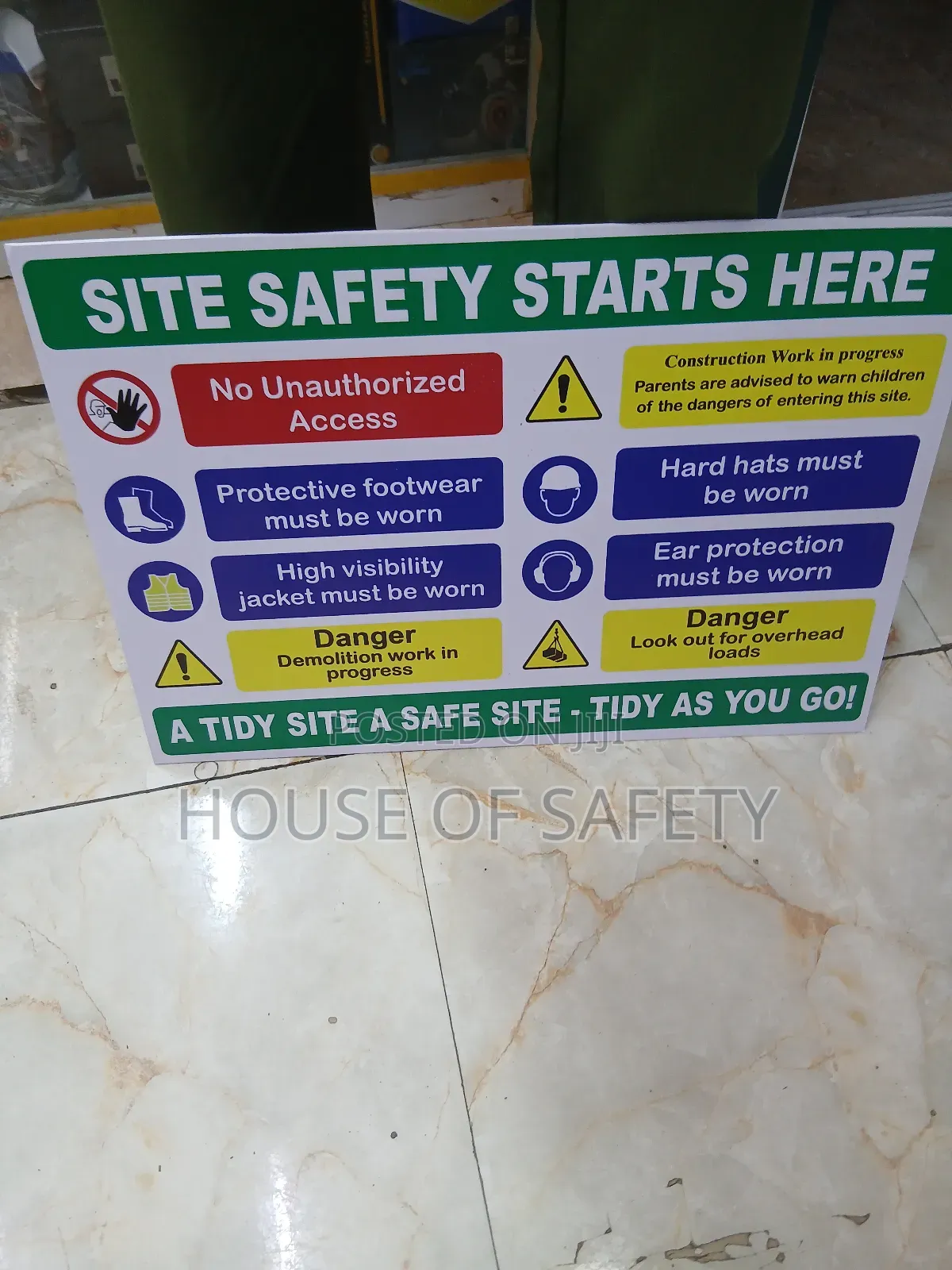 Industrial A2 Size Site Boards