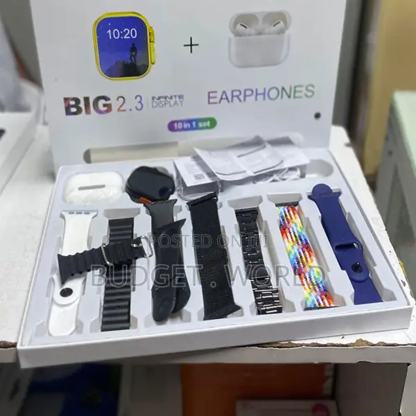 Bluetooth I20 Ultra Max Stunning Amoled 10-in-1 Smartwatch