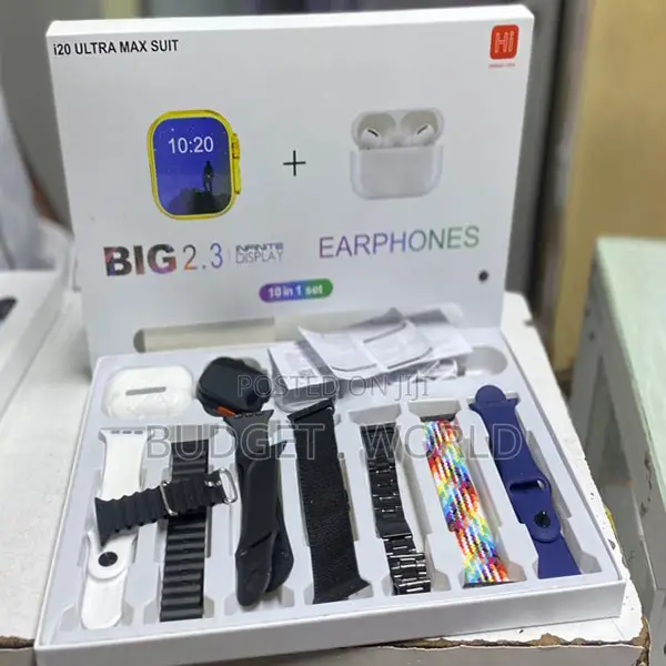 Bluetooth I20 Ultra Max Stunning Amoled 10-in-1 Smartwatch
