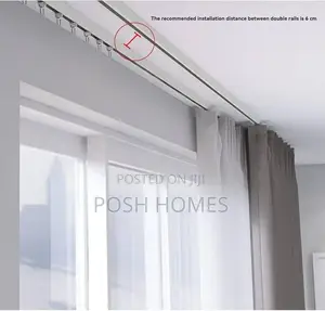 Non Bendable Double Curtain Tracks