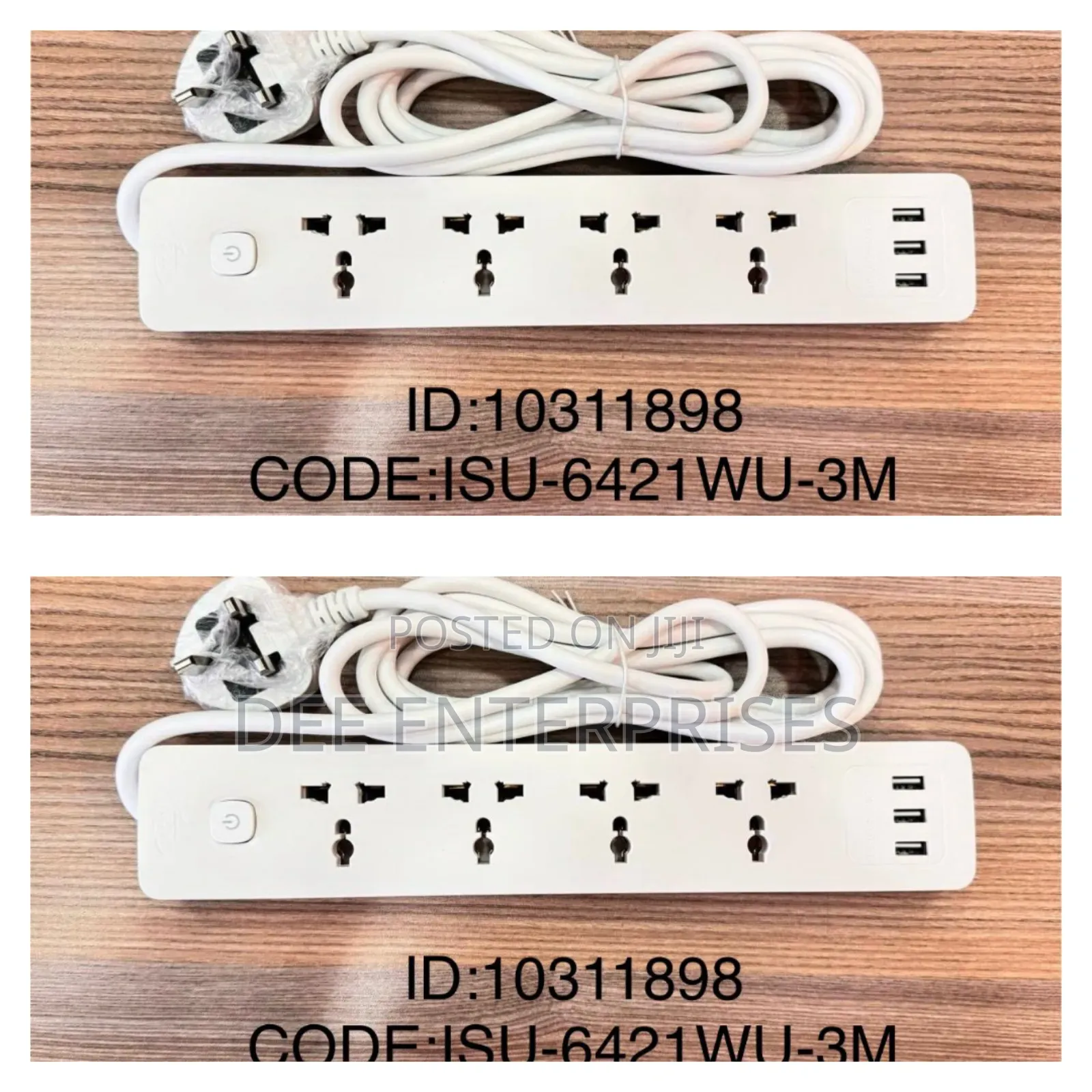 Itel Isu-6421wu 4way Universal Extensions With Usb Charging Port