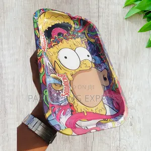 Backwoods Metallic Rolling Tray – Large 11.5" X 7.5" Simpsons