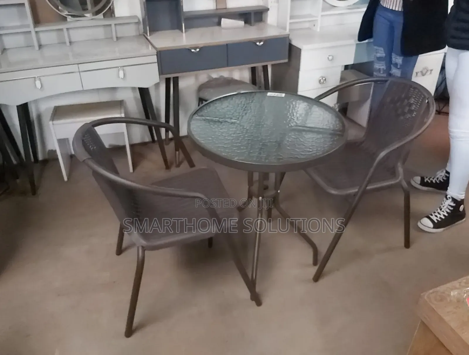Executive 2 Seater Outdoor/Balcony Set Fully Metallic
