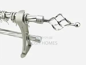 2m Silver Imported Strong Curtain Rods
