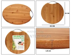 High Quality Round Bamboo Chopping Board With Handle