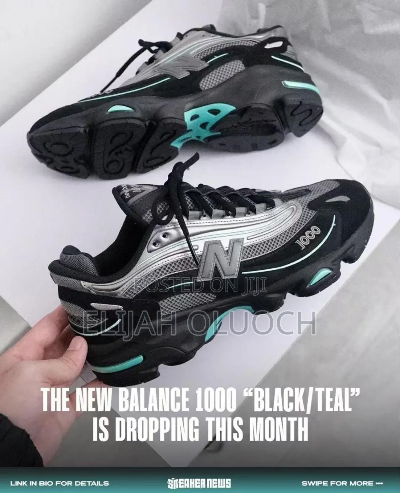 New Balance 1000
Black Blue/Silver
Quality