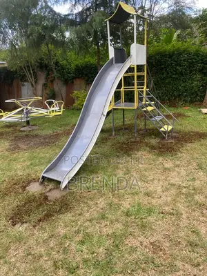 School Slides And Merry Go Round