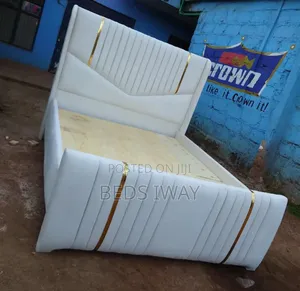 White Bed 5x6 Chesterfield