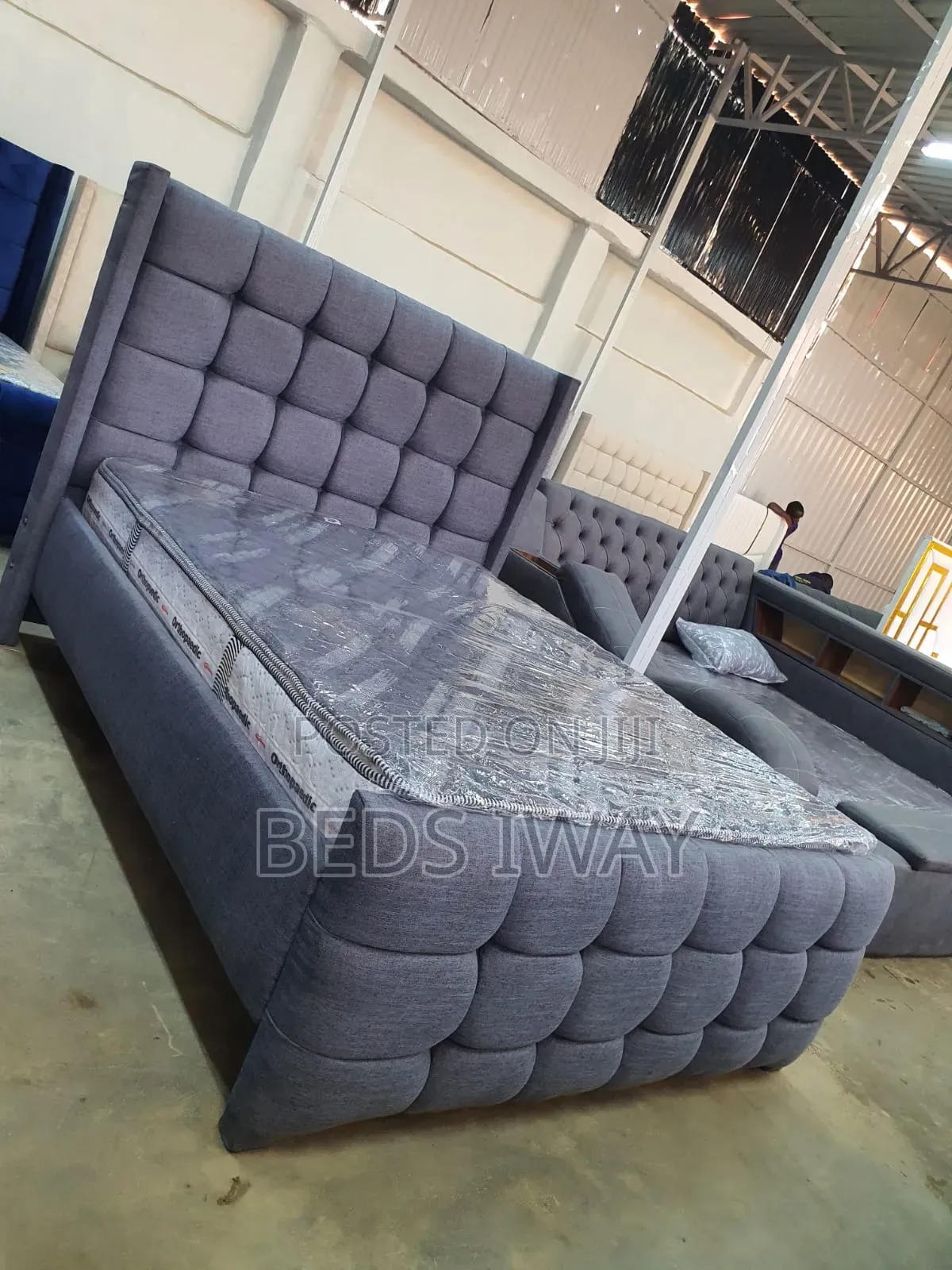 Grey Chester Bed 5x6