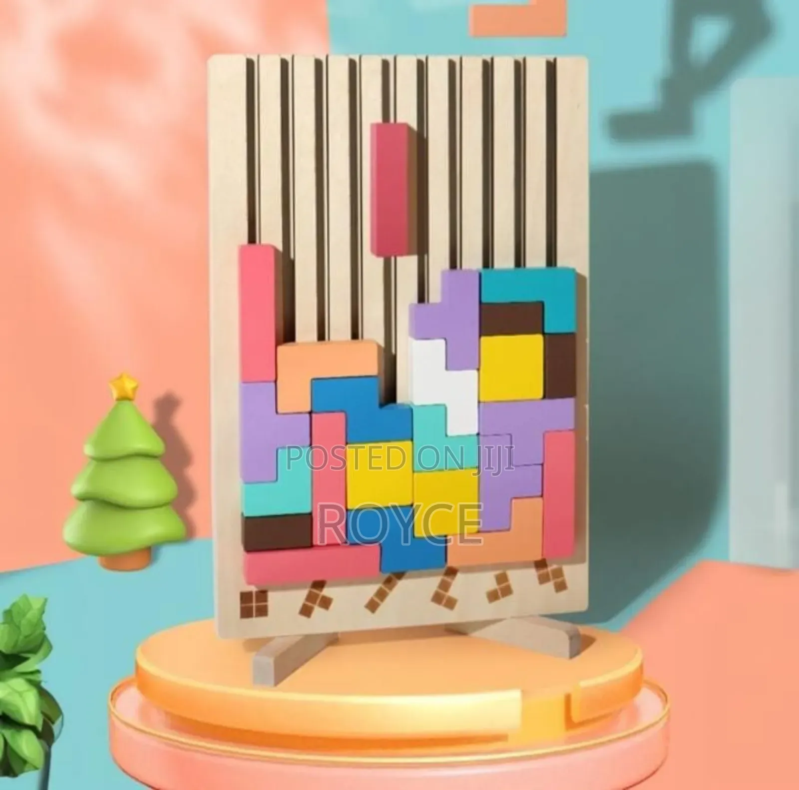 40pcs Versatile Tetris Stacking Wooden Blocks