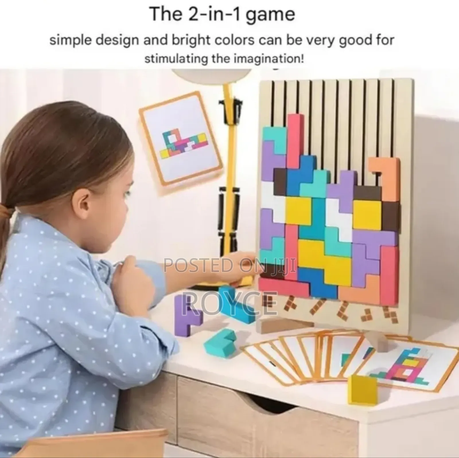 40pcs Versatile Tetris Stacking Wooden Blocks