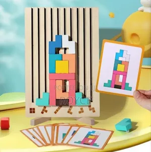 40pcs Versatile Tetris Stacking Wooden Blocks