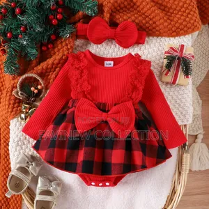 Newborn Baby Girl Romper Dress With Headband