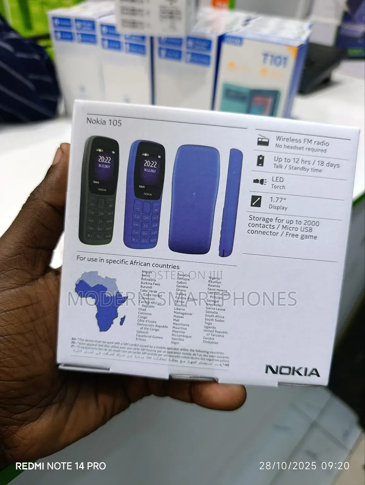 New Nokia 105 Black