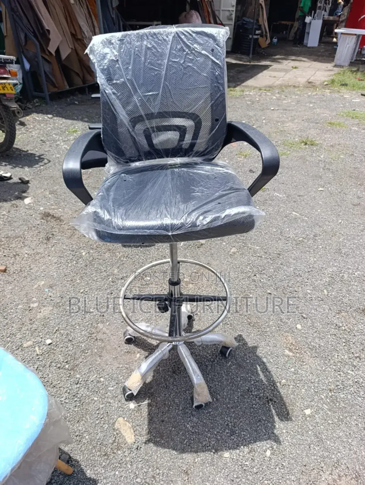 Imported Counter Mesh Chair