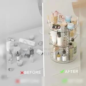 Luxurious Makeup Organizer With Brush Holder