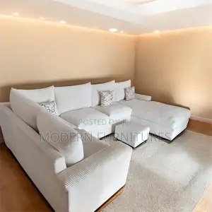 White Ushaped Sofa/ U Sofa/ U Shaped Sofa/ Sofa