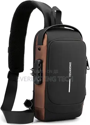 Sling Bag Pack With Lock Waterproof Anti-Theft Crossbody Backpack