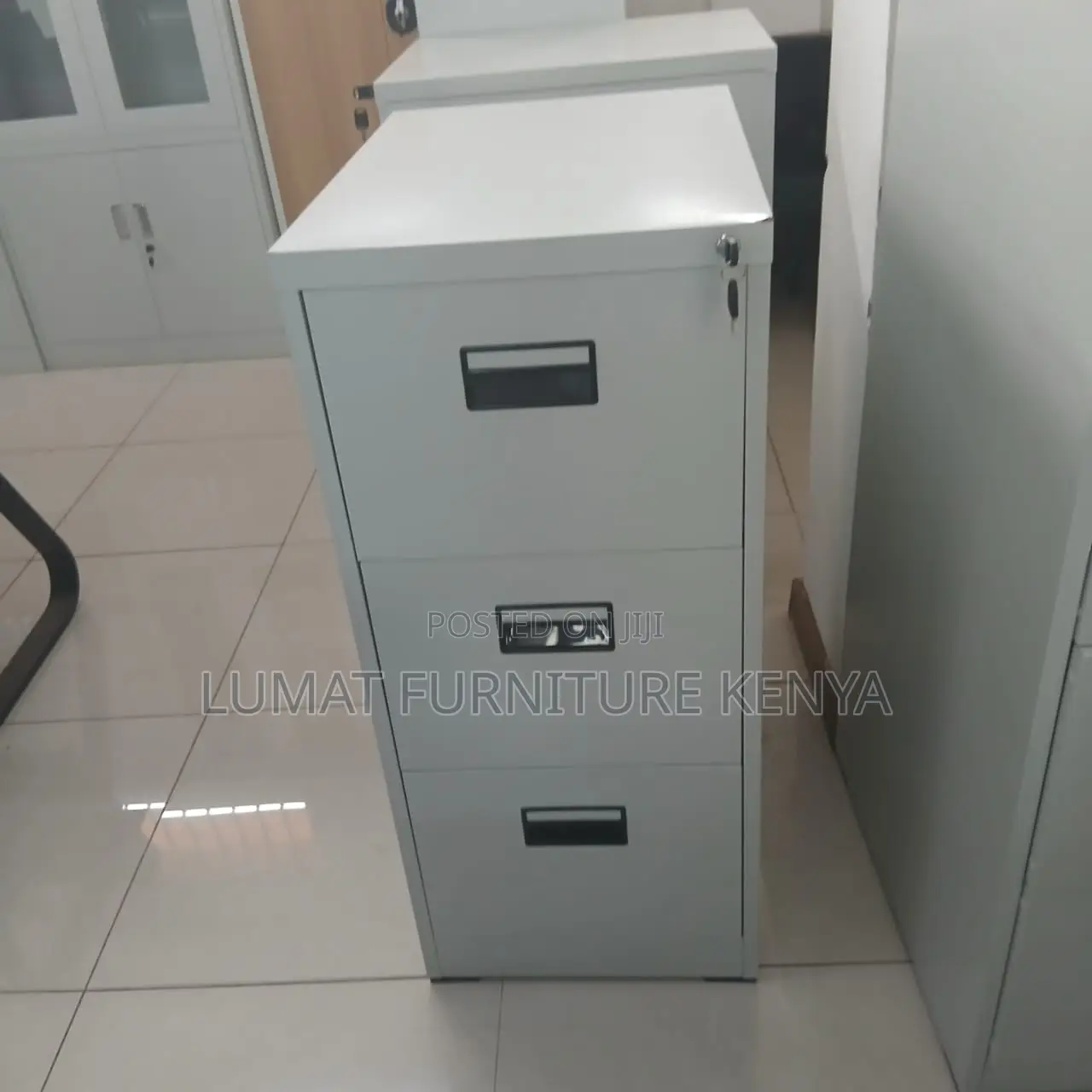 3 Drawer Metallic Office Cabinet