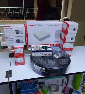 Four 4 Hikvision Quality Hd CCTV Cameras Complete Kit With Night