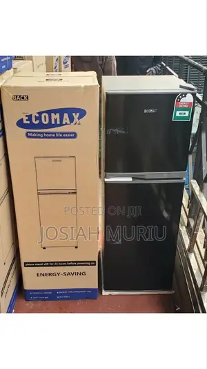 138 Litres Ecomax Double Door Fridge (Dark Silver)