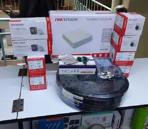 Complete Hikvision 4 CCTV Set Camera CCTV Installation Kit
