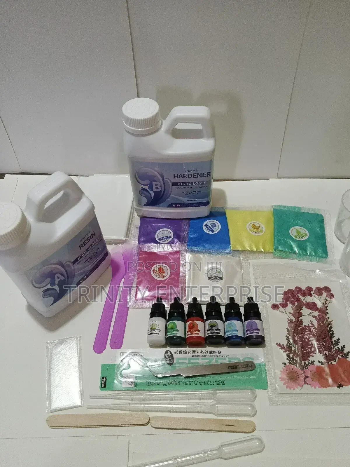 Crystal Epoxy Resin Glue Kit Quick Caring Hard Uv