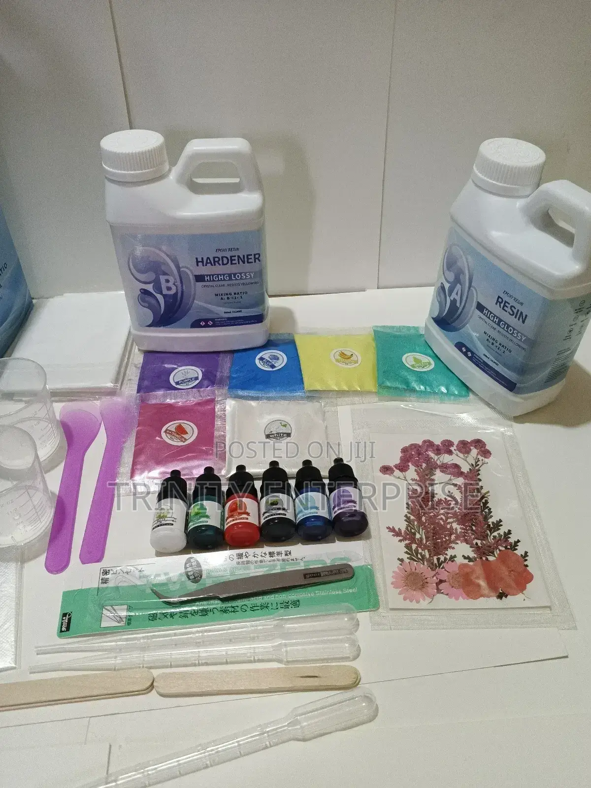 Crystal Epoxy Resin Glue Kit Quick Caring Hard Uv
