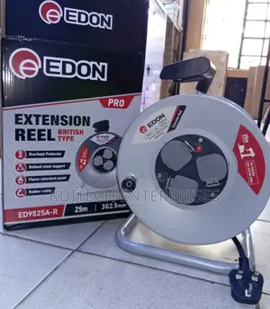 25m by 2.5 Edon Electric Reel Cable Extension Cord