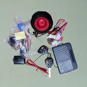 All Vehicle Car Alarm Security System Kit With Flip Keys + Siren Alert