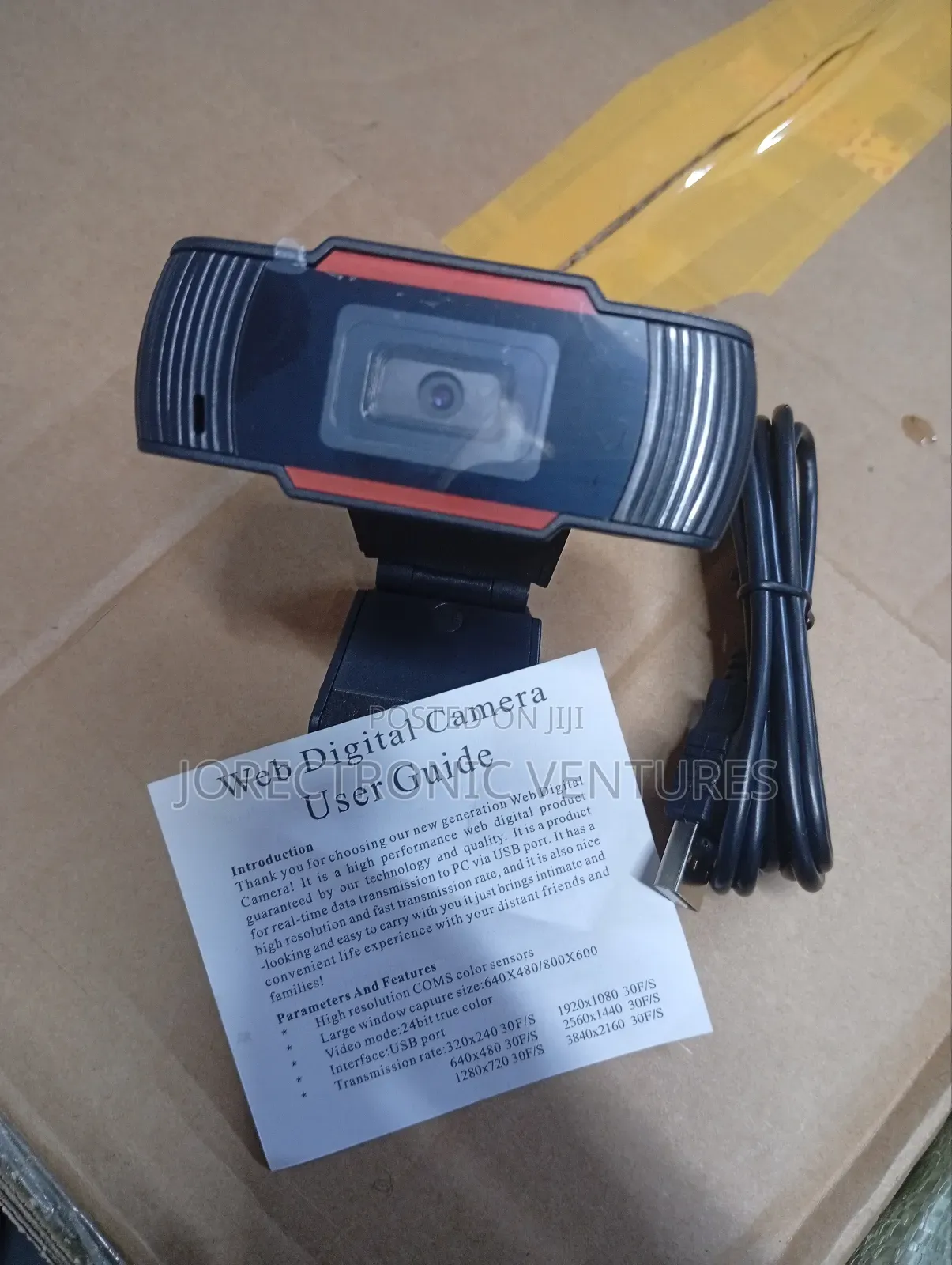 Full Hd 1080p Digital Web Camera Black
