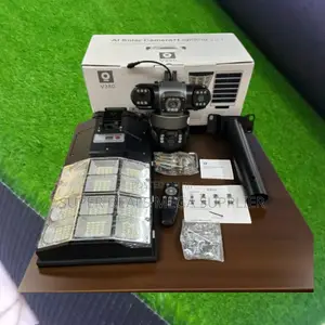 Solar Led 4g PTZ Streetlight Triple Lens Camera With Remote Monitoring