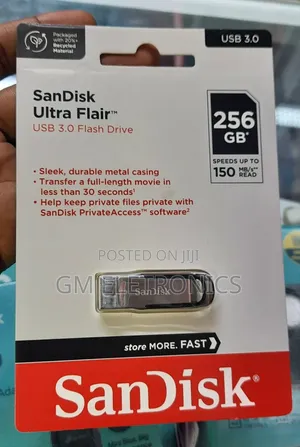 Universal Usb 3.0 256gb Flash Drive- Brand New.