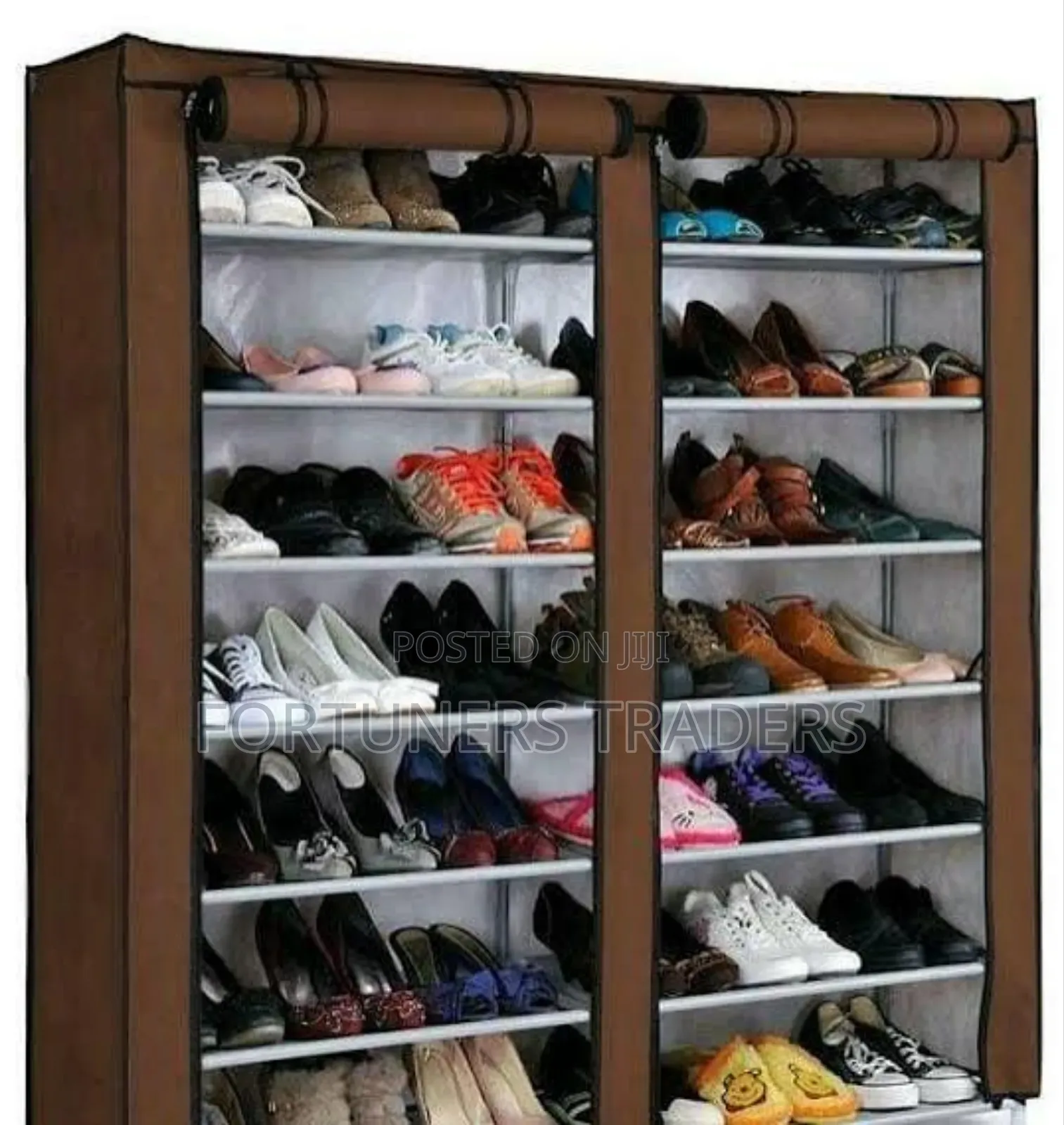 2 Column Shoe Rack With Cover