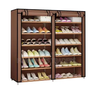 Fashion Portable 36pair Two Column Shoe Rack
