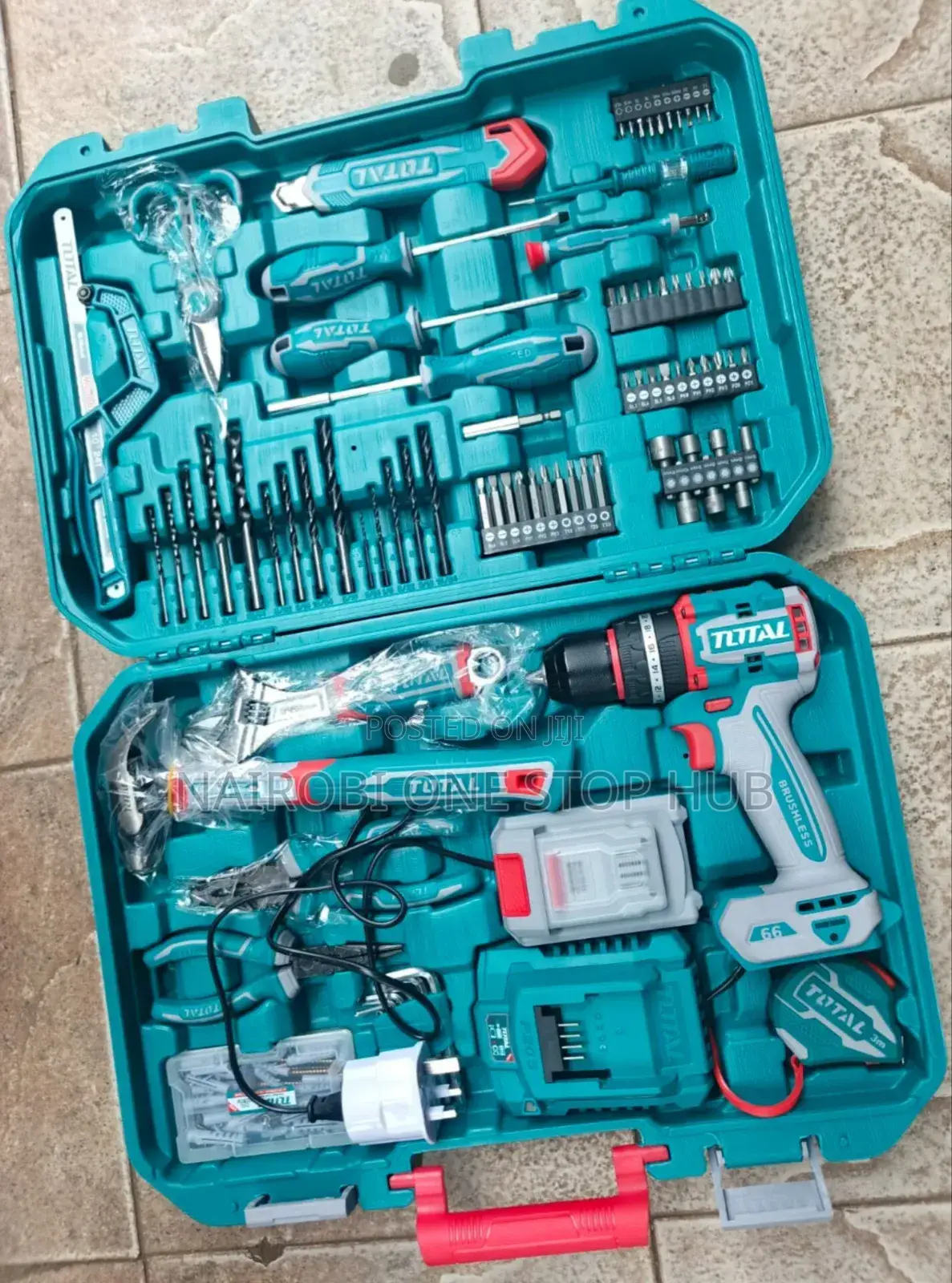 Total All in One Electric Drill and Hand Tool Case