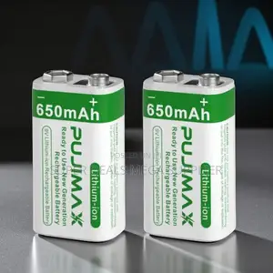 Pujimax 9v 650mah High Power Battery for Garret Security Scanners