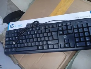 Hp Usb Wired Keyboard Black